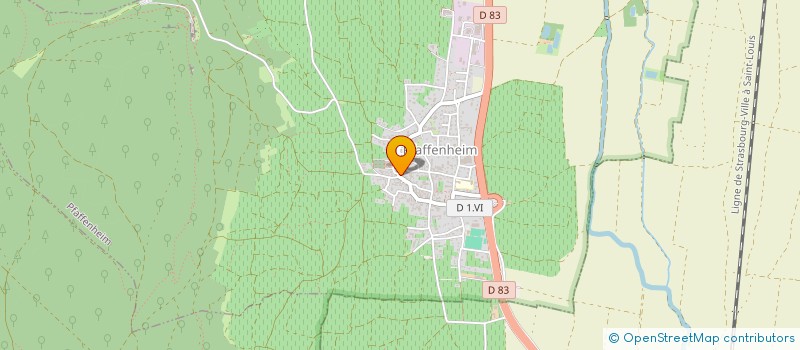 localisation de l'entreprise SYNDICAT VITICOLE DE PFAFFENHEIM  PFAFFENHEIM