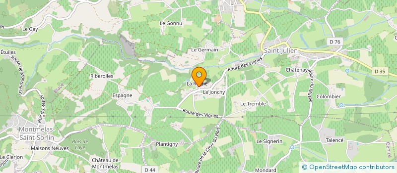 localisation de l'entreprise SYNDICAT VITICOLE DE SAINT JULIEN  SAINT-JULIEN