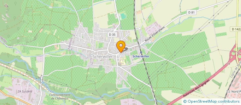 localisation de l'entreprise SYNDICAT VITICOLE DE SCHERWILLER  SCHERWILLER