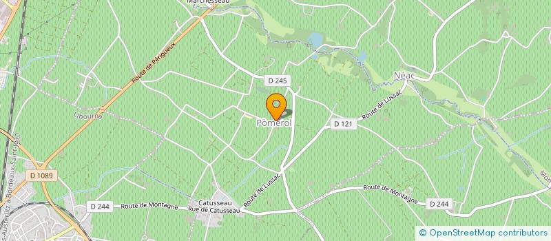 localisation de l'entreprise SYNDICAT VITICOLE ET AGRICOLE DE POMEROL  POMEROL