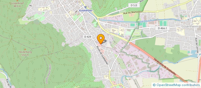 localisation de l'entreprise SYNDICATS DES COPROPRIETAIRES  GUEBWILLER