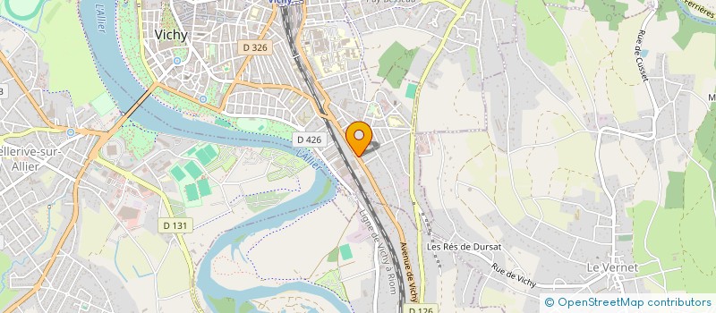 localisation de l'entreprise SYNDICATS DES COPROPRIETAIRES LES JARDINS DE SOURCES  VICHY