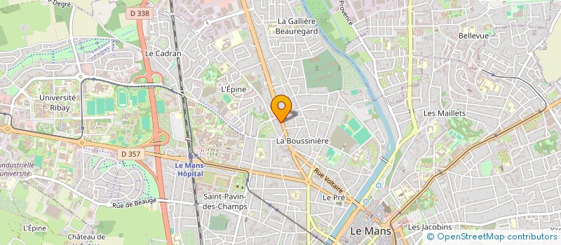 localisation de l'entreprise SYNDICATS DES COPROPRIETES REPRESENTE PAR LA SA GUILLERMINET  LE MANS