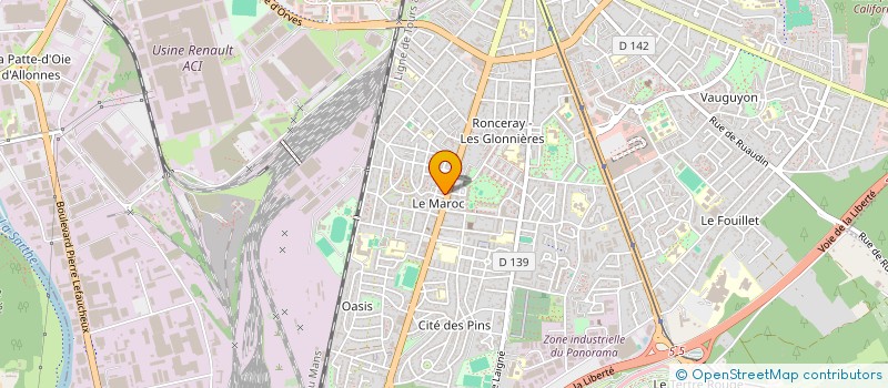 localisation de l'entreprise SYNDICATS DES COPROPRIETES REPRESENTE PAR LA SA GUILLERMINET  LE MANS