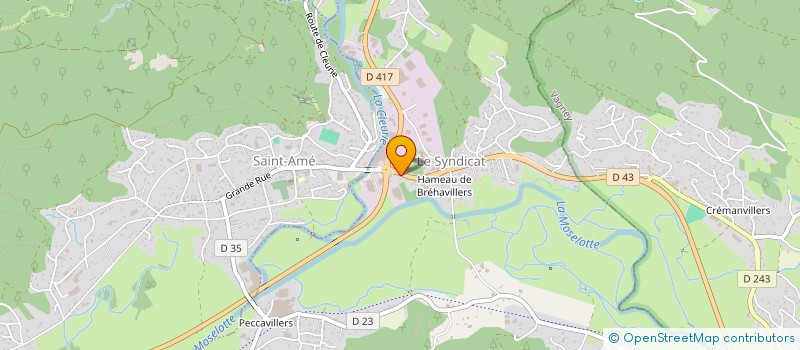 localisation de l'entreprise SYNDICINE à LE SYNDICAT