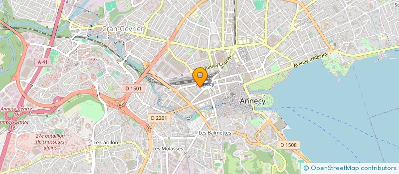 localisation de l'entreprise SYNDROME & LES CYBER NAUTES SNC à ANNECY