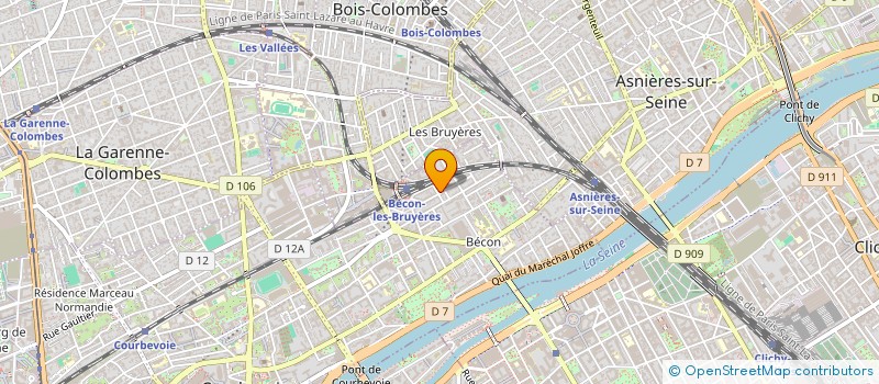 localisation de l'entreprise SYNDUC DE COPRO DU 27 AV GALLIENI à COURBEVOIE