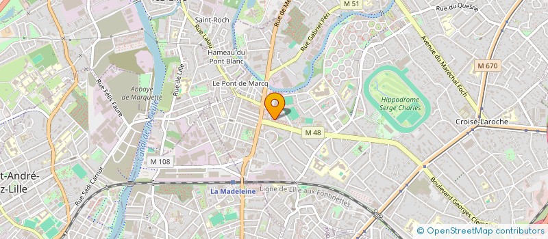 localisation de l'entreprise SYNDYCAT COPROPIETAIRE 99 BLD CLEMENCEAU à MARCQ-EN-BARŒUL