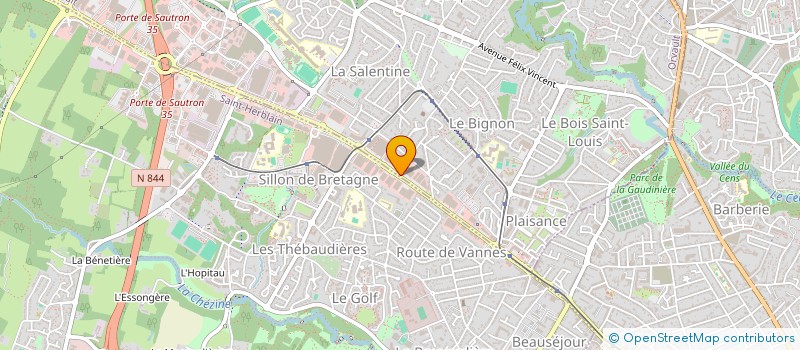 localisation de l'entreprise SYNE à ORVAULT