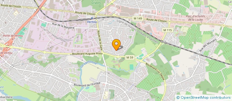 localisation de l'entreprise SYNECTICUS à VERTOU