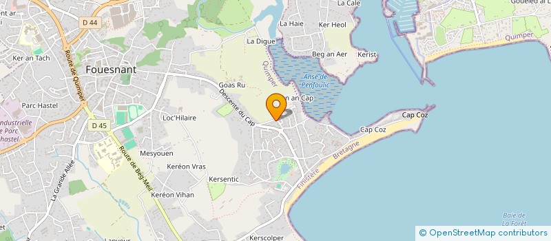localisation de l'entreprise SYNEMA à FOUESNANT
