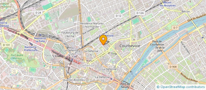 localisation de l'entreprise SYNEP à COURBEVOIE