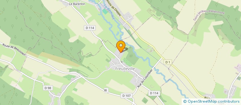 localisation de l'entreprise SYNEQUINE  FREULLEVILLE