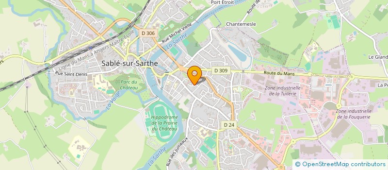 localisation de l'entreprise SYNER  SABLE-SUR-SARTHE