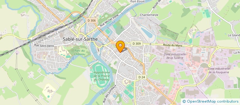 localisation de l'entreprise SYNER  SABLE-SUR-SARTHE