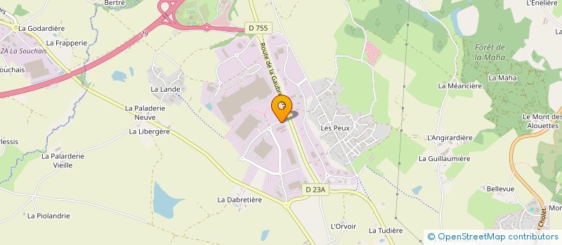 localisation de l'entreprise SYNER PV  LES HERBIERS