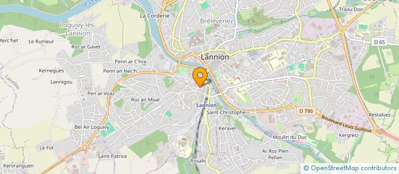 localisation de l'entreprise SYNERBAT 22  LANNION