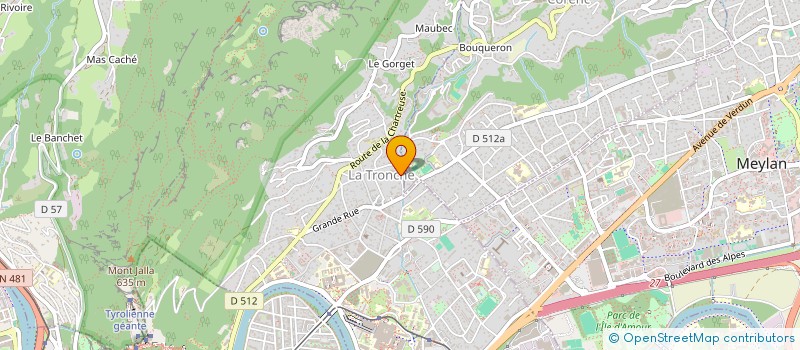 localisation de l'entreprise SYNERBEL CONSEIL à LA TRONCHE