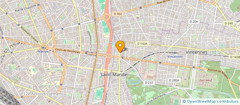 localisation de l'entreprise SYNERCAD à SAINT-MANDE