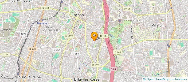 localisation de l'entreprise SYNERCLEAN à CACHAN