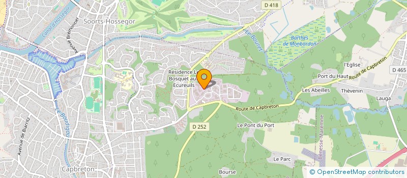 localisation de l'entreprise SYNERG 640 à CAPBRETON