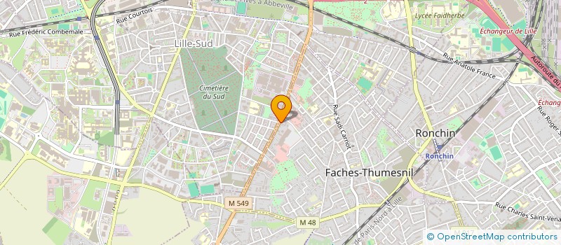 localisation de l'entreprise SYNERG'ACTION  FACHES-THUMESNIL