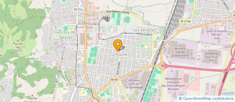 localisation de l'entreprise SYNERGECO à CLERMONT-FERRAND