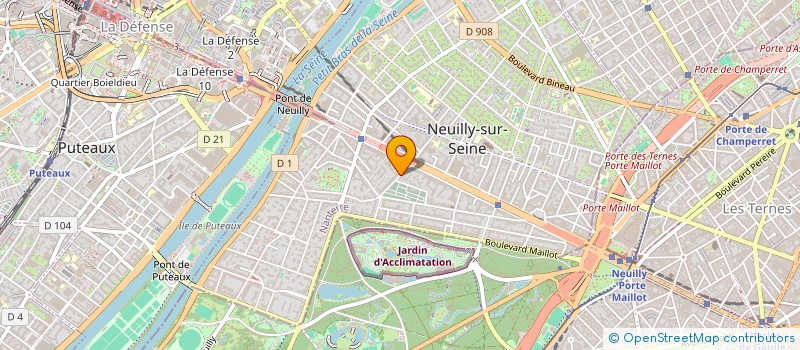 localisation de l'entreprise SYNERGENE à NEUILLY-SUR-SEINE