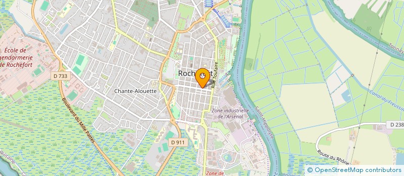 localisation de l'entreprise SYNERGEO à ROCHEFORT