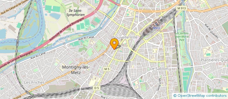 localisation de l'entreprise SYNERGEO FRANCE à METZ