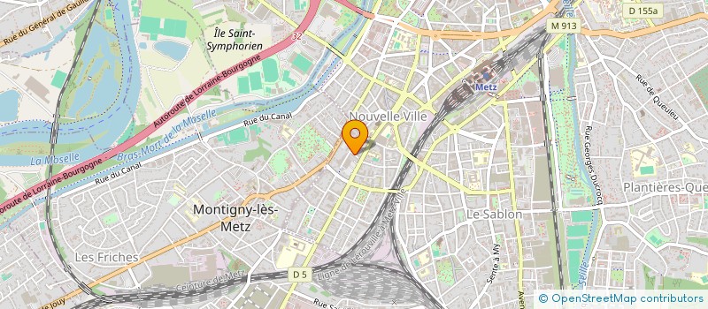 localisation de l'entreprise SYNERGEO HOLDING à METZ