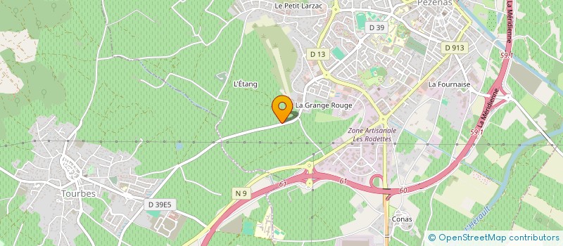 localisation de l'entreprise SYNERGETIQUE CONSULTING  PEZENAS