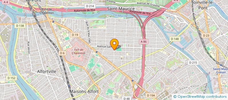 localisation de l'entreprise SYNERGIA à MAISONS-ALFORT