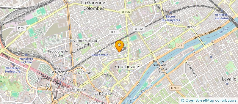 localisation de l'entreprise SYNERGIA-CONSEIL à COURBEVOIE