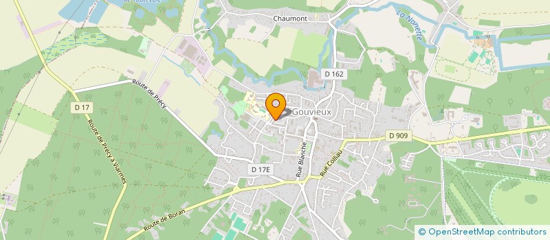 localisation de l'entreprise SYNERGIA GOUVIEUX  GOUVIEUX