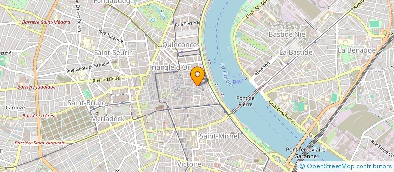 localisation de l'entreprise SYNERGIA SARL à BORDEAUX