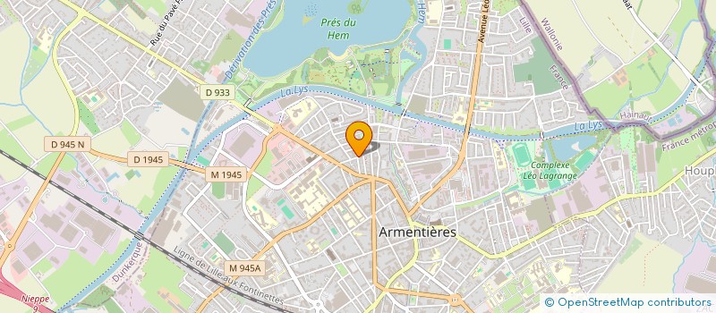 localisation de l'entreprise SYNERGIC à ARMENTIERES