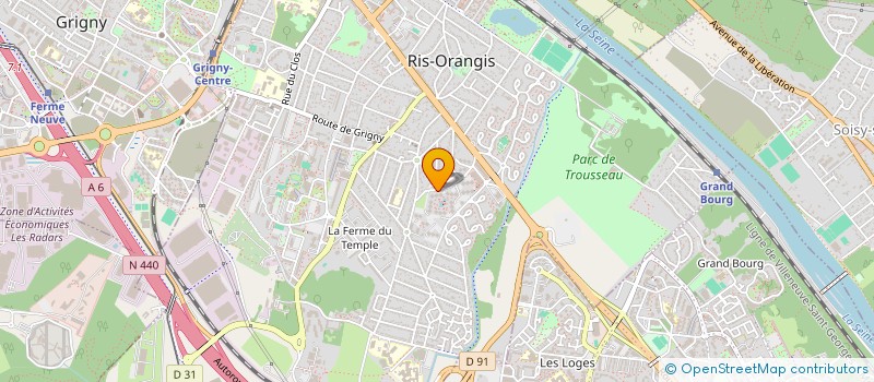 localisation de l'entreprise SYNERGIC PRO à RIS-ORANGIS