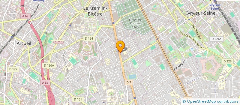 localisation de l'entreprise SYNERGIE à VILLEJUIF