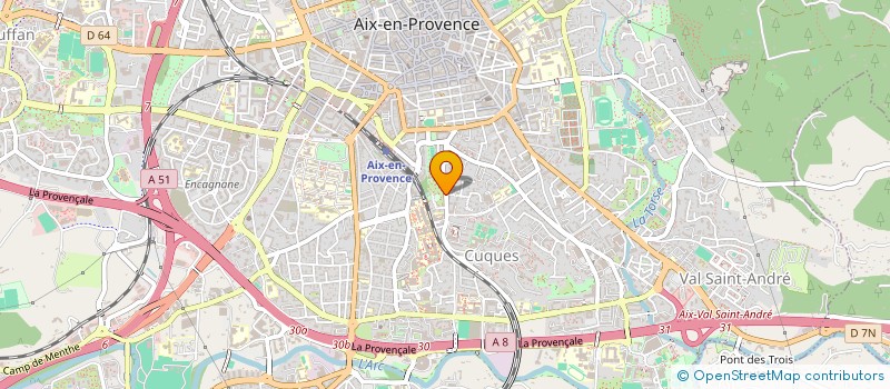 localisation de l'entreprise SYNERGIE à AIX-EN-PROVENCE