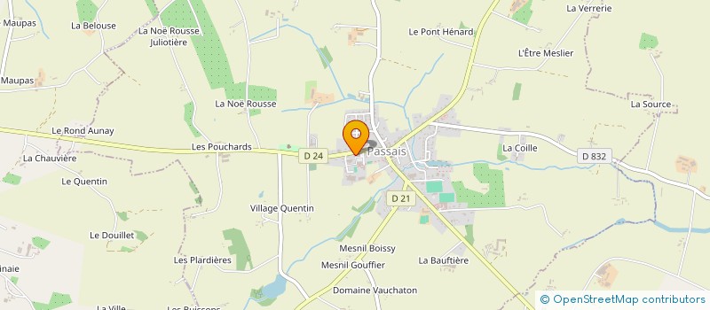 localisation de l'entreprise SYNERGIE à DOMFRONT EN POIRAIE