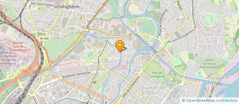 localisation de l'entreprise SYNERGIE à STRASBOURG