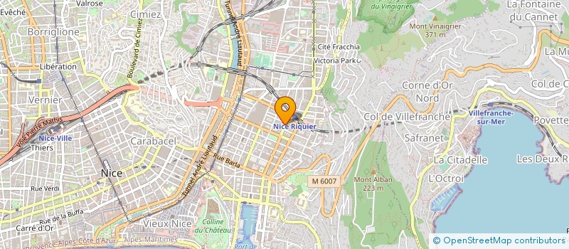 localisation de l'entreprise SYNERGIE à NICE