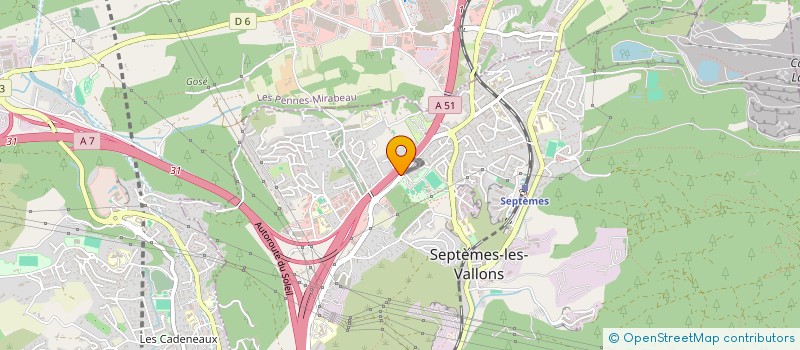 localisation de l'entreprise SYNERGIE à SEPTEMES LES VALLONS
