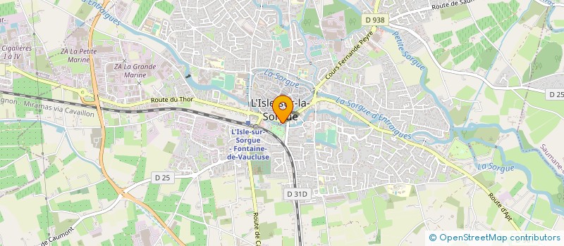 localisation de l'entreprise SYNERGIE  L'ISLE-SUR-LA-SORGUE