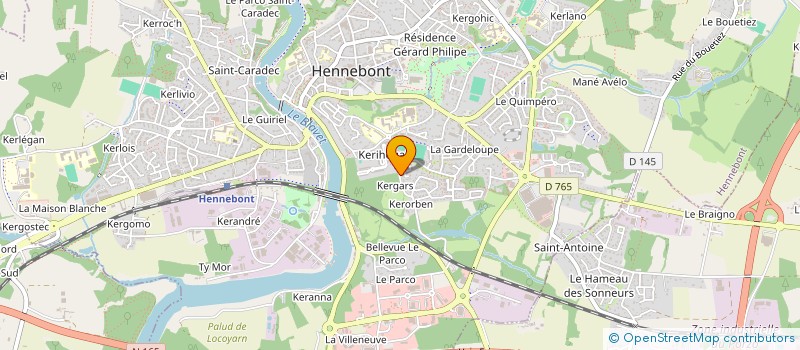 localisation de l'entreprise SYNERGIE  HENNEBONT