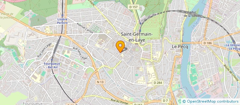 localisation de l'entreprise SYNERGIE 78 à SAINT-GERMAIN-EN-LAYE