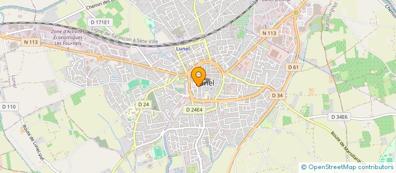 localisation de l'entreprise SYNERGIE  LUNEL