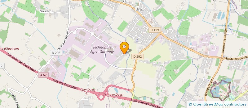 localisation de l'entreprise SYNERGIE  SAINTE-COLOMBE-EN-BRUILHOIS