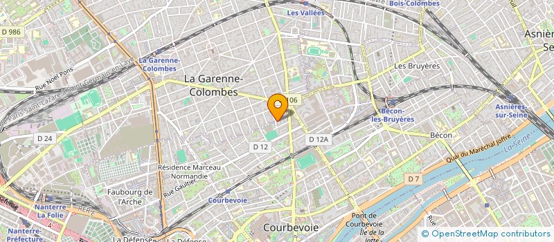 localisation de l'entreprise SYNERGIE BATIMENT à COURBEVOIE
